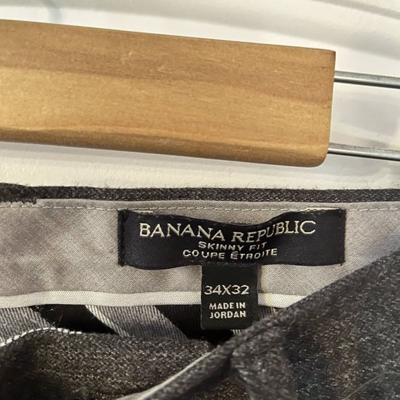 BANANA REPUBLIC TAILORS SLIM FIT LINED DRESS PANTS, 34X32 - Picture 2 of 4